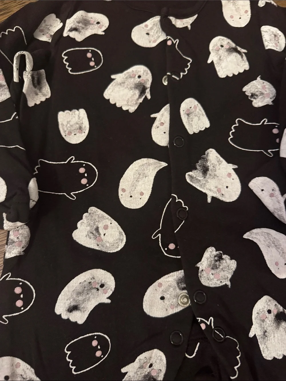 Halloween Pumpkin & Ghost Print Baby One-Piece onesie combo 3 month